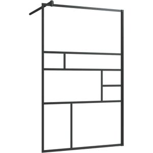 VidaXL-Inloopdouchewand-100x195-cm-ESG-glas-transparant-en-zwart