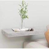 vidaXL - Wandschap - Betongrijs - MDF