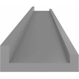 vidaXL - Wandschappen - Grijs - MDF - Set van 2