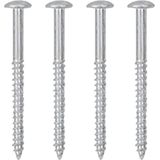 vidaXL - Wandschappen - Grijs - MDF - Set van 2