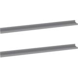 vidaXL - Wandschappen - Grijs - MDF - Set van 2