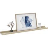 Vidaxl - Wandregale 2 Stk. Weiß und Sonoma-Eiche 80x9x3 cm