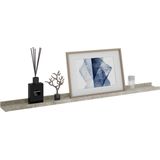 Wandplank - Betongrijs - MDF - Set van 2