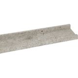 Wandplank - Betongrijs - MDF - Set van 2