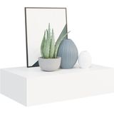 Wandrek - Wit - MDF en Metaal - Inclusief Montagemateriaal