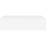 Wandrek - Wit - MDF en Metaal - Inclusief Montagemateriaal