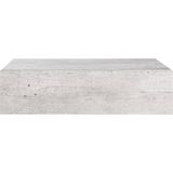 vidaXL - Wandschap - Betongrijs - MDF en Metaal - Met Lade