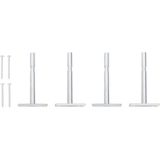 vidaXL - Wandschappen - Zwart - MDF - 2 Stuks