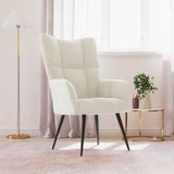 vidaXL Relaxsessel Cremeweiß Samt