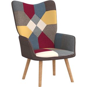 VidaXL Patchwork Stof Relaxstoel