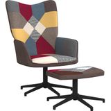 VidaXL Relaxstoel met Voetenbank Patchwork Stof