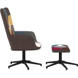 VidaXL Relaxstoel met Voetenbank Patchwork Stof