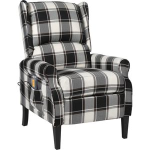 Massagestoel - Meerkleurig - Stof - 6 Massagepunten - Afstandsbediening