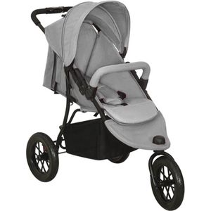KikkaBoo ALEXA Kindersportwagen, tot 22 kg, licht, compact, opvouwbaar met één hand, verstelbare rugleuning, verstelbare voetensteun, 5-punts riem, zwart