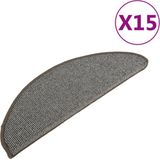 vidaXL Trapmatten - Grijs - 100% PP - 15 Stuks