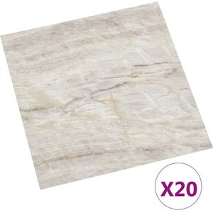vidaXL - Vloerplanken - 20 - st - zelfklevend - 1,86 - m² - PVC - beige
