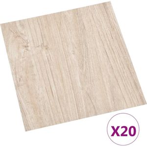 vidaXL - Vloerplanken - 20 - st - zelfklevend - 1,86 - m² - PVC - lichtbruin