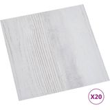 Lichtgrijze PVC Vloerplankenset - 20 Planken - 1,86 m²