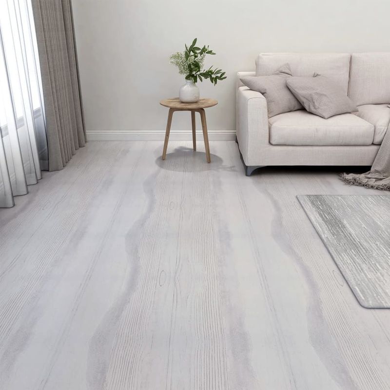 Lichtgrijze PVC Vloerplankenset - 20 Planken - 1,86 m²