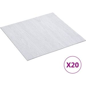 VidaXL-Vloerplanken-20-st-zelfklevend-1,86-m²-PVC-wit