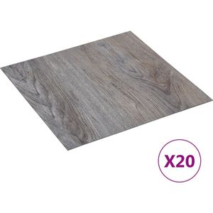vidaXL PVC-Fliesen Selbstklebend 20 Stk. 1,86 m² Hellbraun