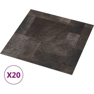vidaXL PVC-Fliesen Selbstklebend 20 Stk. 1,86 m² Holzoptik