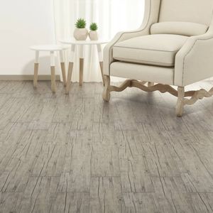 vidaXL - Vloerplanken - zelfklevend - 5,21 - m² - 2 - mm - PVC - washed - eiken