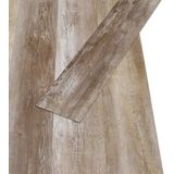 vidaXL PVC-Fliesen Selbstklebend 5,21 m² 2 mm Holzoptik Gewaschen