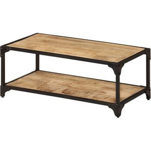 VidaXL Salontafel 90x45x35 cm Massief Ruw Mangohout