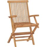 Vidaxl - Gartenstühle mit Anthrazit Kissen 8 Stk. Massivholz Teak
