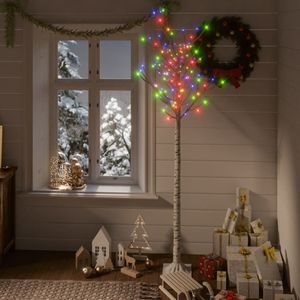 vidaXL Weihnachtsbaum 180 LEDs 1,8 m Bunt Indoor Outdoor