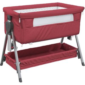 VidaXL-Babybox-met-matras-linnen-rood