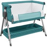 VidaXL Babybox met Matras - Linnen Groen