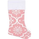 vidaXL Luxus-Weihnachtsbaumdecke mit Socke Rosa 150 cm Stoff
