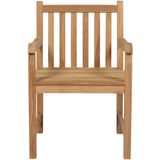 Vidaxl - Gartenstühle 8 Stk. mit Weinroten Kissen Massivholz Teak