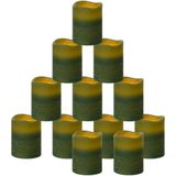 vidaXL LED-Kaarsen Vlamloos - Warmwit - 24 Stuks - Met Afstandsbediening