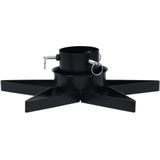 vidaXL Kerstboomstandaard - 47x47x13,5 cm - Zwart