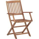 vidaXL Klappbare Gartenstühle 6 Stk. Massivholz Akazie