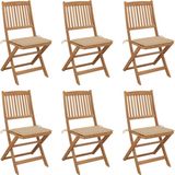Vidaxl - Klappbare Gartenstühle 6 Stk. mit Kissen Massivholz Akazie