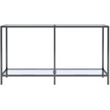 VidaXL Wandtafel 140x35x75,5 cm Gehard Glas Transparant