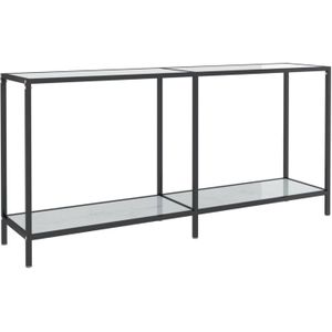 VidaXL Wandtafel 160x35x75,5 cm Gehard Glas Wit