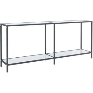 VidaXL Wandtafel 180x35x75,5 cm Gehard Glas Wit