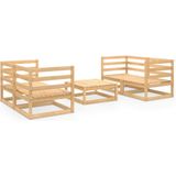 5-tlg. Garten-Lounge-Set Massivholz Kiefer Vidaxl