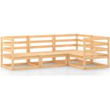 4-tlg. Garten-Lounge-Set Massivholz Kiefer Vidaxl