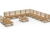 Vidaxl - 12-tlg. Garten-Lounge-Set Honigbraun Massivholz Kiefer