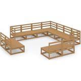 Vidaxl - 11-tlg. Garten-Lounge-Set Honigbraun Massivholz Kiefer