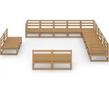 Vidaxl - 13-tlg. Garten-Lounge-Set Honigbraun Massivholz Kiefer