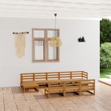 Vidaxl - 10-tlg. Garten-Lounge-Set Massivholz Kiefer