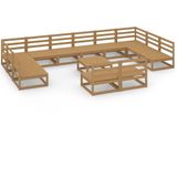 Vidaxl - 13-tlg. Garten-Lounge-Set Massivholz Kiefer