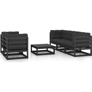 Vidaxl - 6-tlg. Garten-Lounge-Set mit Kissen Kiefer Massivholz